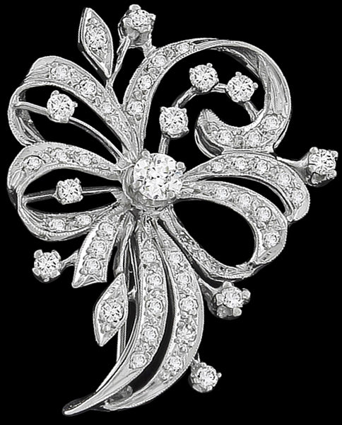 Antique 1.40ct Diamond Pin