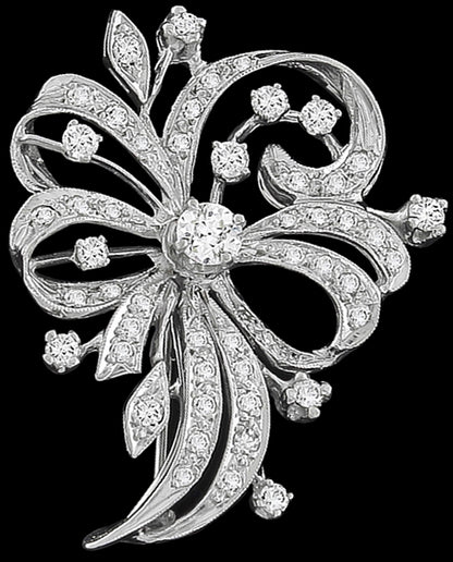 Antique 1.40ct Diamond Pin