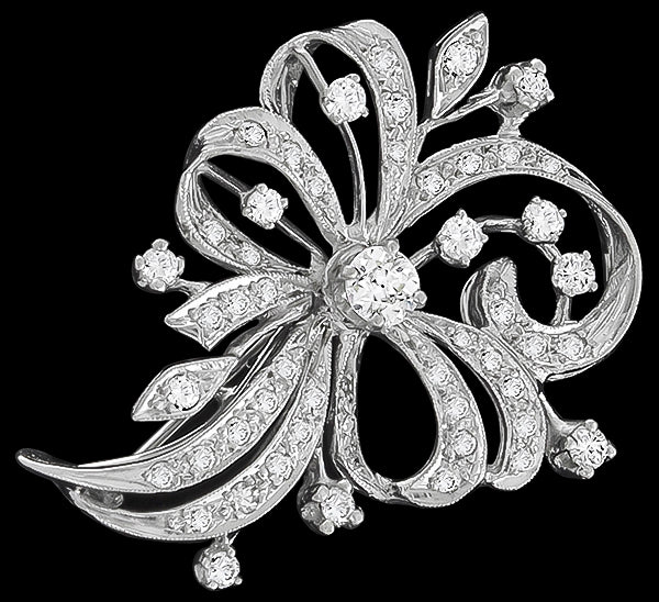 Antique 1.40ct Diamond Pin