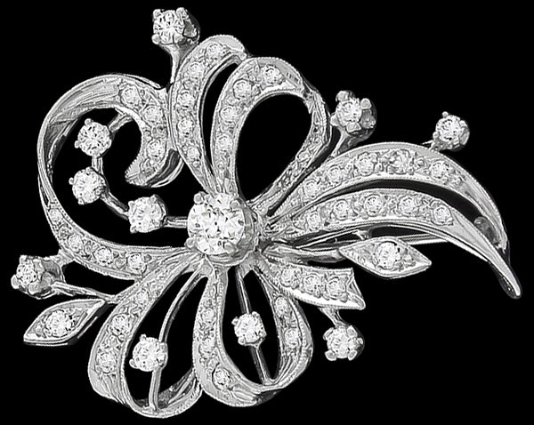 Antique 1.40ct Diamond Pin