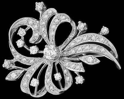 Antique 1.40ct Diamond Pin