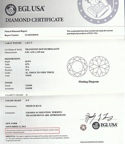 Antique 1.46ct Diamond Sapphire Gold  Engagement Ring