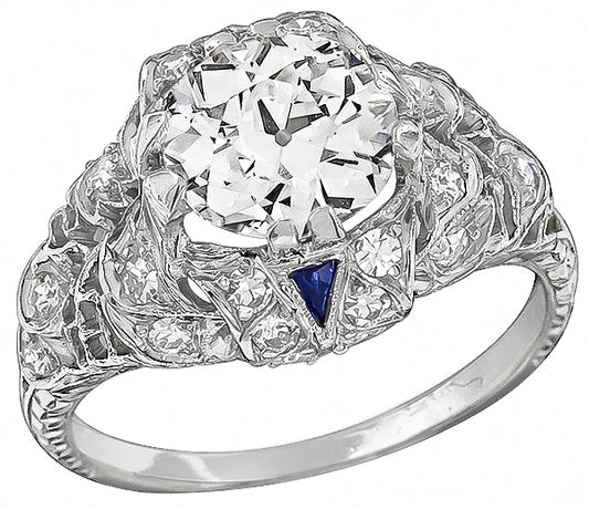 Antique 1.50ct Diamond Engagement Ring