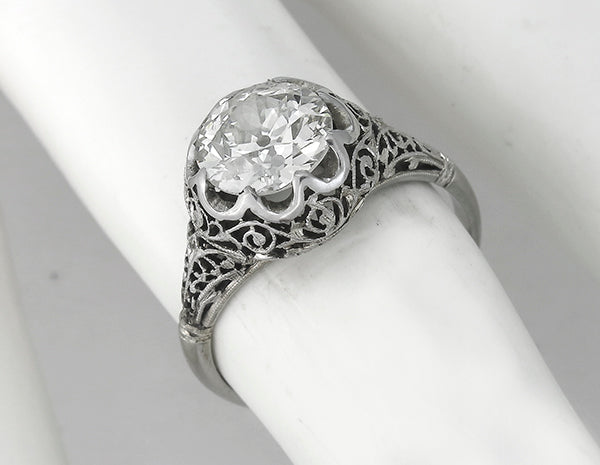 Antique 1.56ct Diamond Engagement Ring