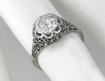 Antique 1.56ct Diamond Engagement Ring