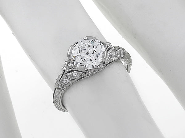 Antique 1.64ct Diamond Engagement Ring