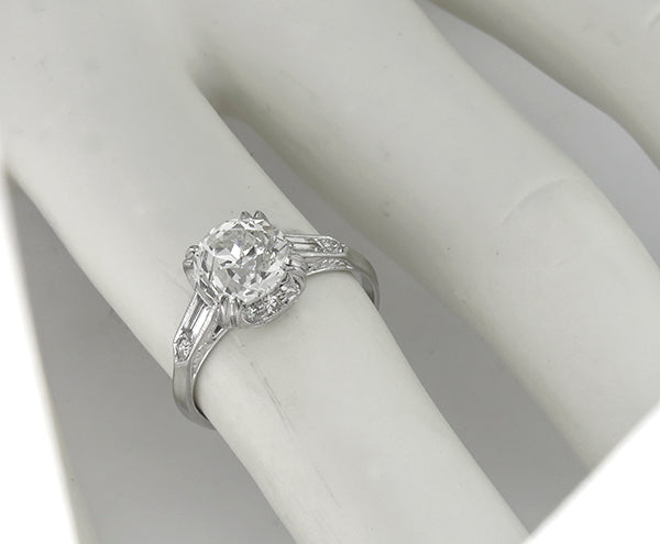 Antique 1.76ct Diamond Engagement Ring