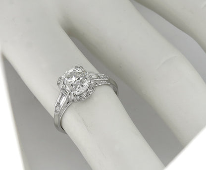 Antique 1.76ct Diamond Engagement Ring