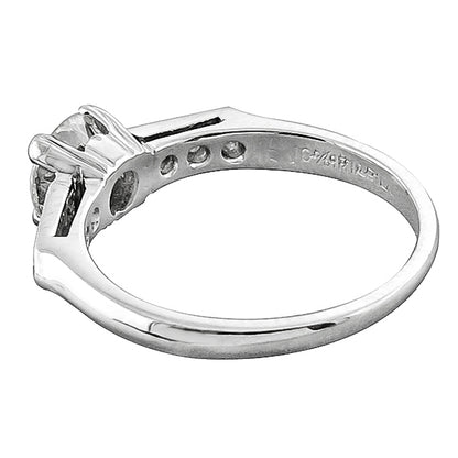 Antique 1920s 0.80ct Old Mine Brilliant Diamond Platinum Engagement Ring