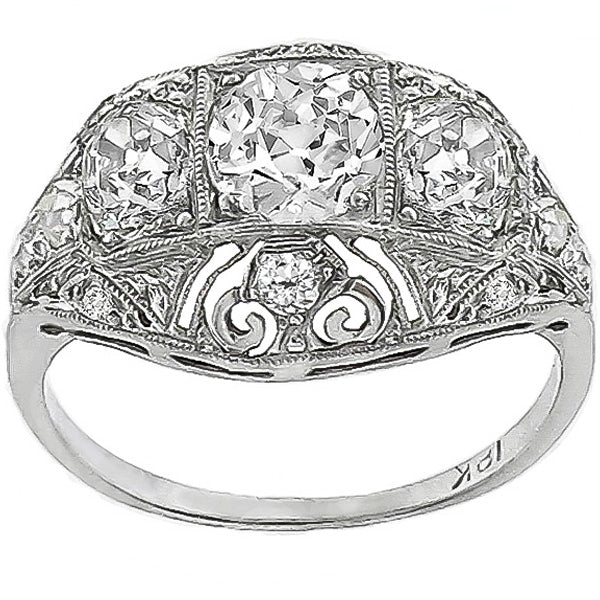 Antique 2.00ct Diamond Gold Ring