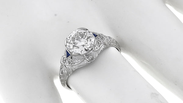 Antique 2.02ct Diamond Engagement Ring