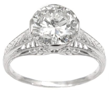 Antique 2.19ct Diamond Engagement Ring