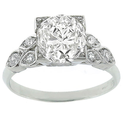 Antique  2.20ct  Diamond  Engagement Ring