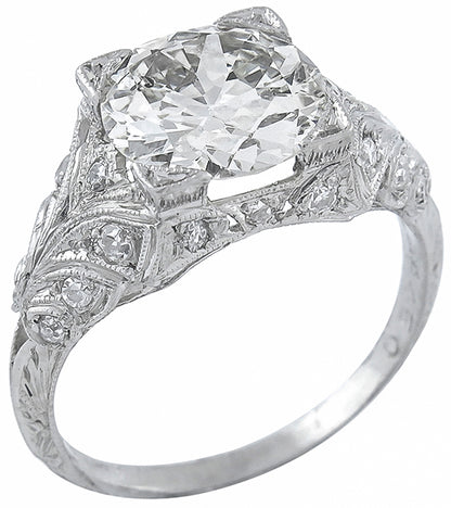 Antique 2.27ct Diamond Engagement Ring