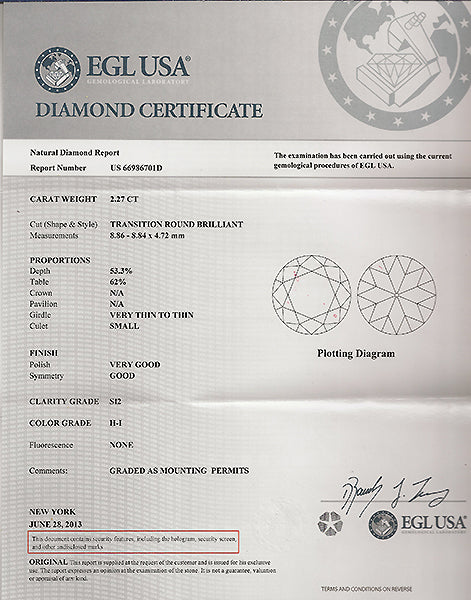 Antique 2.27ct Diamond Engagement Ring