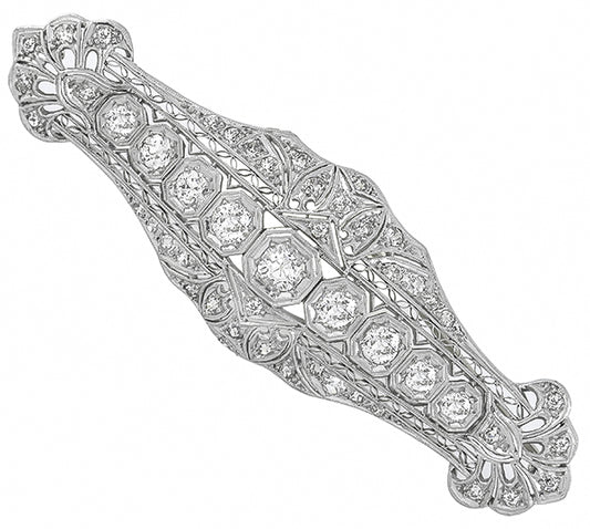 Antique 2.45ct Diamond Pin