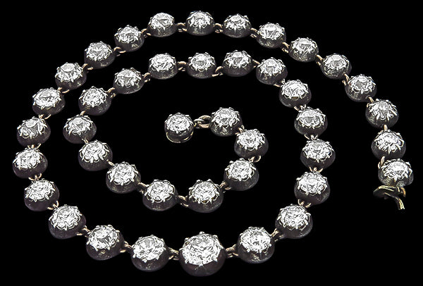 Antique 28.60ct Diamond Necklace