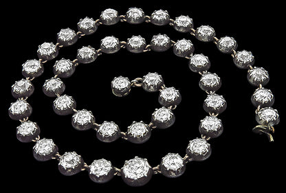 Antique 28.60ct Diamond Necklace