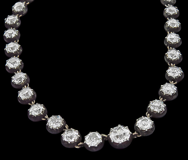 Antique 28.60ct Diamond Necklace