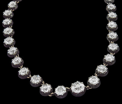 Antique 28.60ct Diamond Necklace