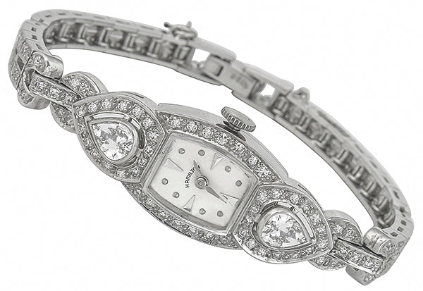 Antique 3.00ct Diamond Hamilton Watch