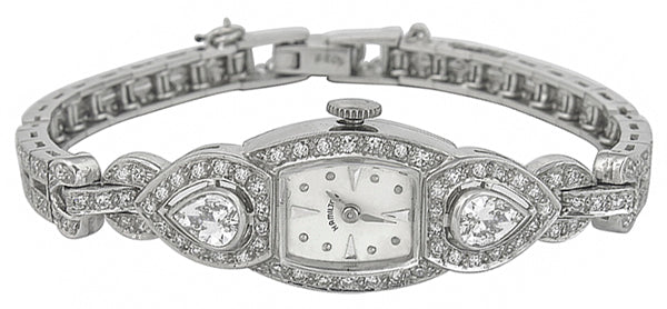Antique 3.00ct Diamond Hamilton Watch