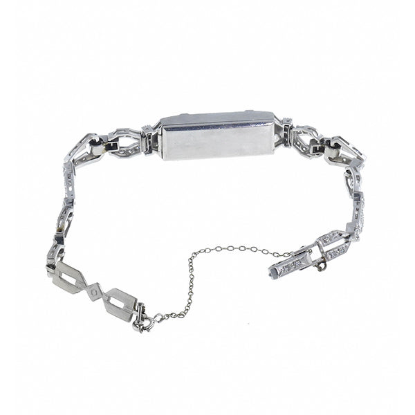 Antique 3.50ct Round Diamond Platinum Watch