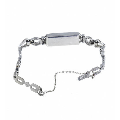 Antique 3.50ct Round Diamond Platinum Watch