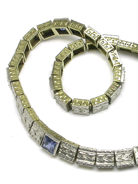 Antique Diamond 14k Two-tone Gold Bracelet
