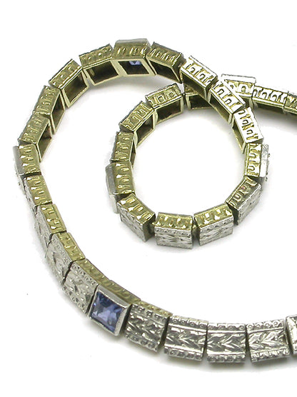 Antique Diamond 14k Two-tone Gold Bracelet