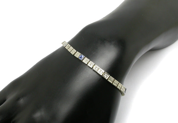 Antique Diamond 14k Two-tone Gold Bracelet