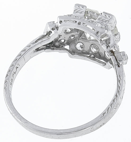 Antique EGL Certified 1.35ct Diamond Engagement Ring