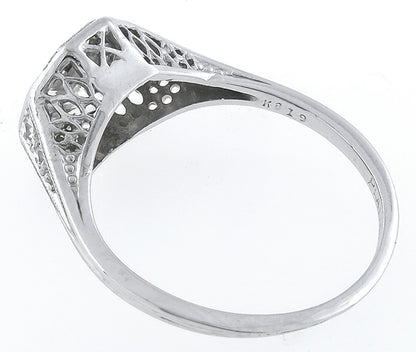 Antique EGL Certified F-G SI2 1.14ct Diamond Engagement Ring