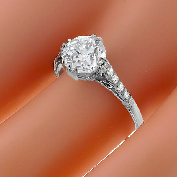 Antique GIA 1.01ct Diamond Engagement Ring