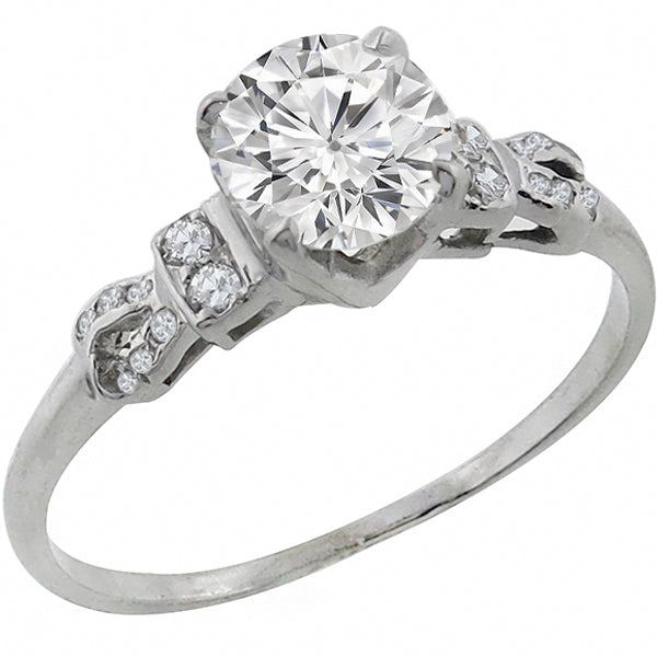 Antique GIA 1.17ct Diamond Engagement Ring