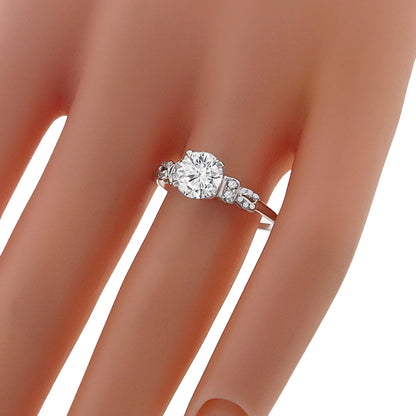 Antique GIA 1.17ct Diamond Engagement Ring
