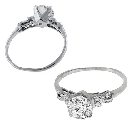 Antique GIA 1.17ct Diamond Engagement Ring