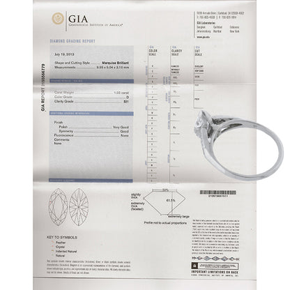 Antique GIA Certified 1.03ct Diamond Engagement Ring