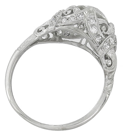 Antique GIA Certified 1.43ct Diamond Engagement Ring