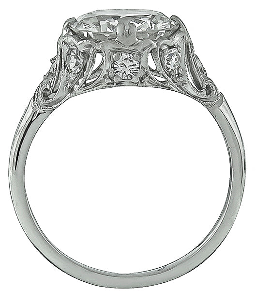 Antique GIA Certified 2.27ct Diamond Engagement Ring