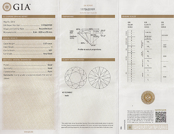 Antique GIA Certified 2.27ct Diamond Engagement Ring