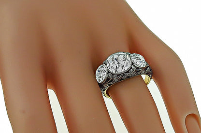 Antique GIA Certified 6.60cttw Diamond Ring