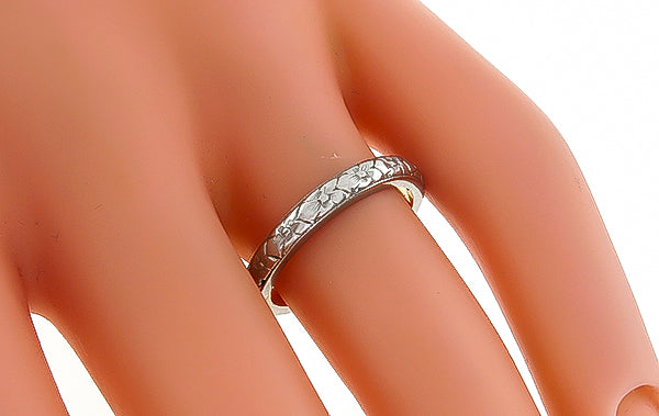 Antique Gold Wedding Band