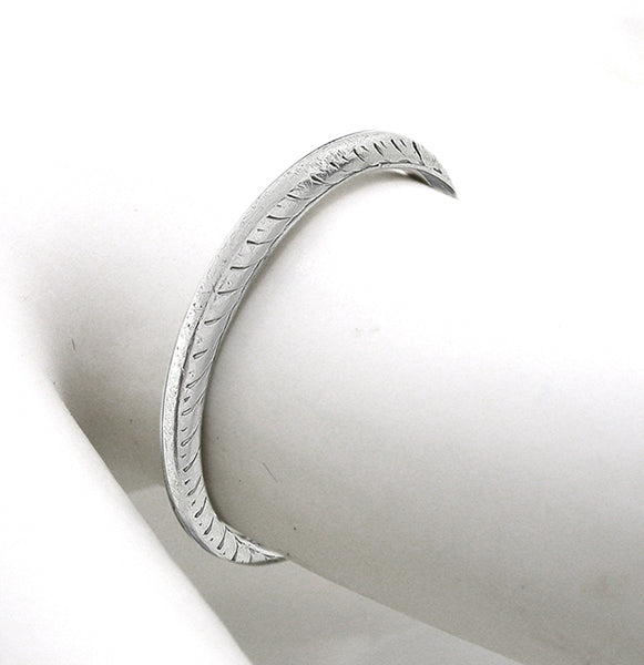 Antique  Platinum Wedding Band