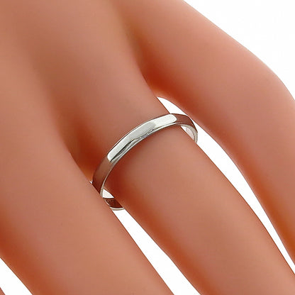 Antique Platinum Wedding Band
