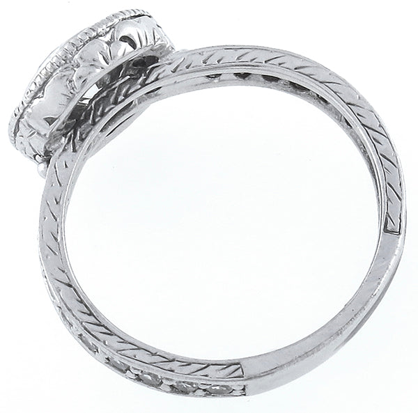 Antique Style 0.92ct Center Diamond Engagement Ring