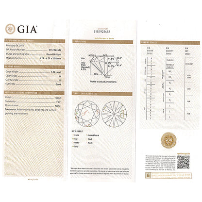 Antique Style 1.02ct Diamond Engagement Gold Ring