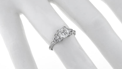 Antique Style 1.06ct Diamond Engagement Ring
