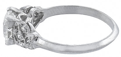 Antique Style 1.06ct Diamond Engagement Ring