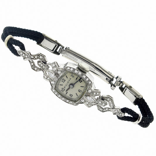 Antique 1.00ct Diamond Watch By Bulova
